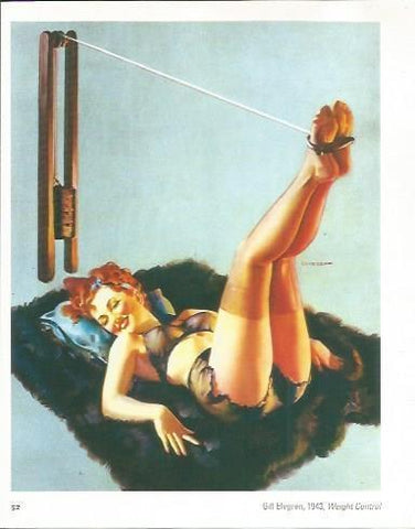 LAMINA 23662: Weight Control, por Gil Elvgren