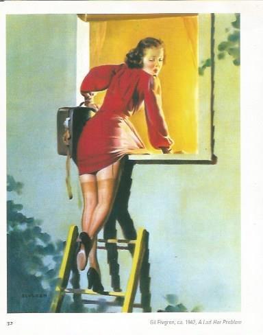 LAMINA 23656: A Lad-Her Problem, por Gil Elvgren
