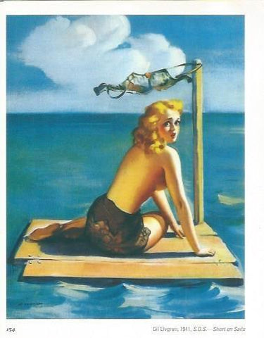 LAMINA 23698: Short on Sails, por Gil Elvgren