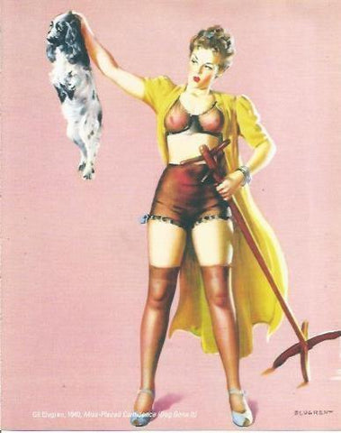 LAMINA 23694: Miss Placed Confidence, por Gil Elvgren
