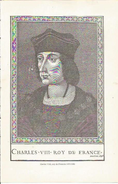 LAMINA 23832: Carlos VIII de Francia