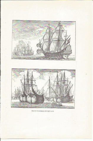 LAMINA 23878: Naves de Holanda del siglo XVII