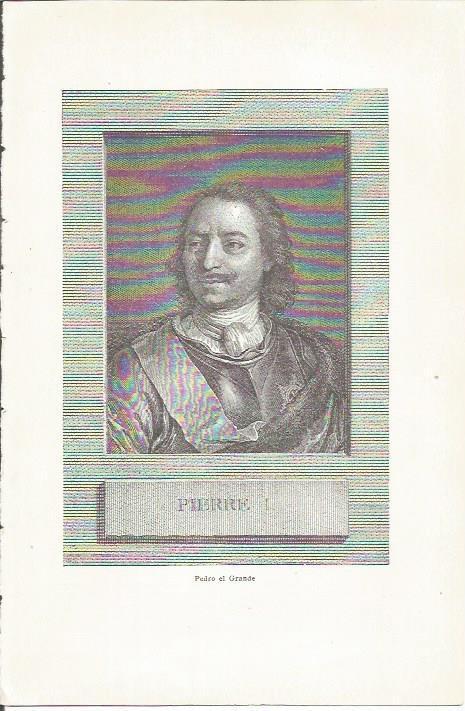 LAMINA 23875: Pedro el Grande