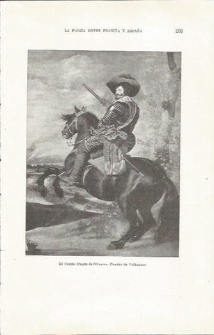 LAMINA 23863: El Conde-Duque de Olivares, por Velazquez