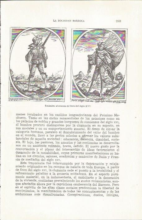 LAMINA 23856: Soldados de Alemania del siglo XVI