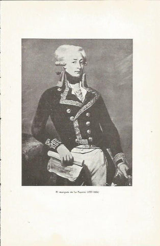 LAMINA 23787: El Marques de La Fayette