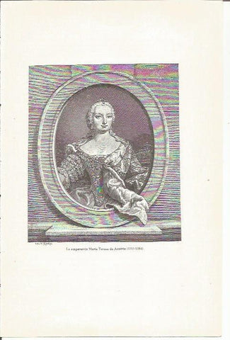 LAMINA 23779: La emperatriz Maria Teresa de Austria