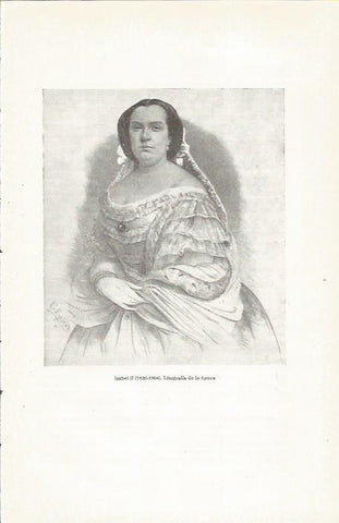 LAMINA 23801: Isabel II de España