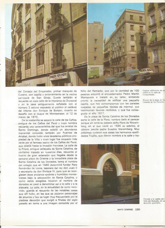 LAMINA 23495: Calle Campomanes y plaza de Santa Catalina de los Donados, Madrid