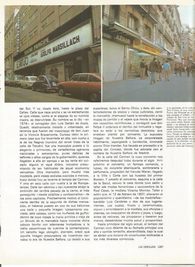 LAMINA 23482: Teatro Principe y calle del Carmen, Madrid