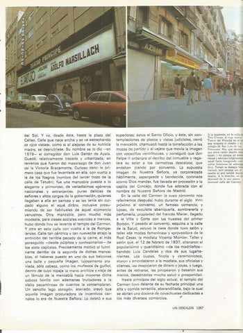 LAMINA 23482: Teatro Principe y calle del Carmen, Madrid