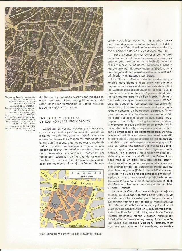 LAMINA 23479: Plano del area de las Descalzas Reales de Madrid