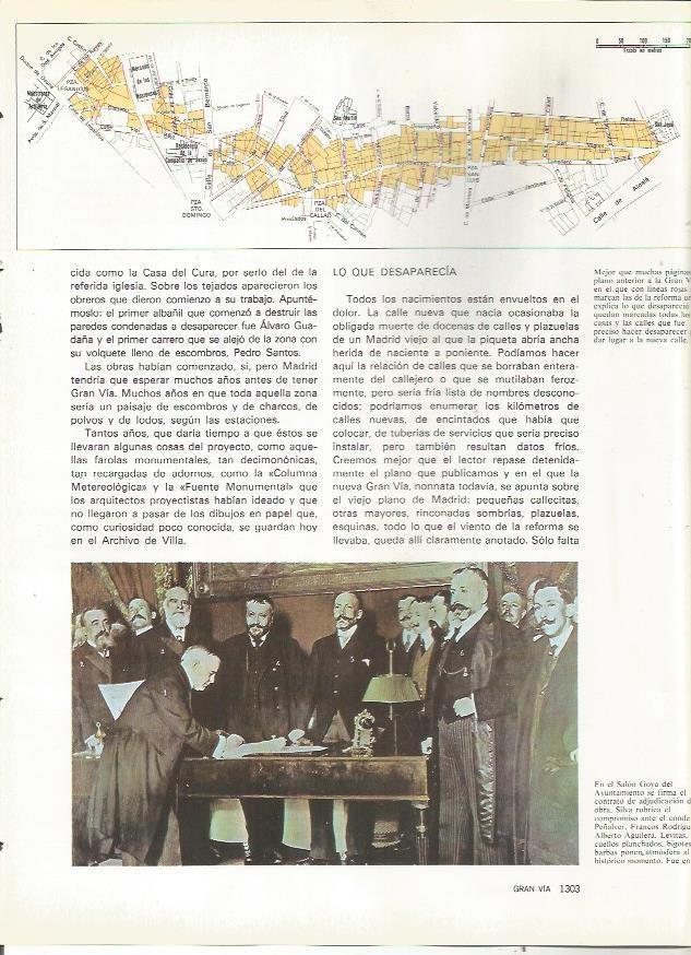 LAMINA 23500: Firma de la adjudicacion de la construccion de la Gran Via de Madrid en 1909