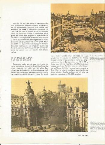 LAMINA 23501: La Gran Via de Madrid en solares