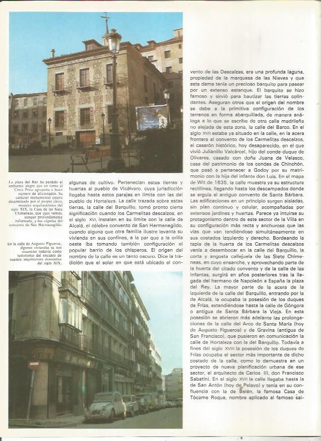 LAMINA 23521: Casa de las Siete Chimeneas y calle Augusto Figueroa, Madrid