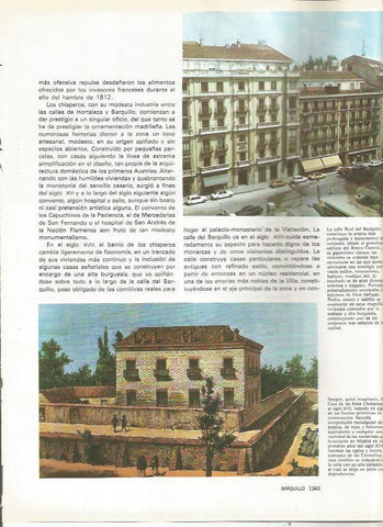 LAMINA 23520: Calle Real del Barquillo y Casa de las Siete Chimeneas, Madrid