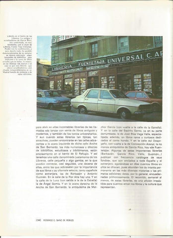 LAMINA 23518: Librería Fuentetaja, Madrid