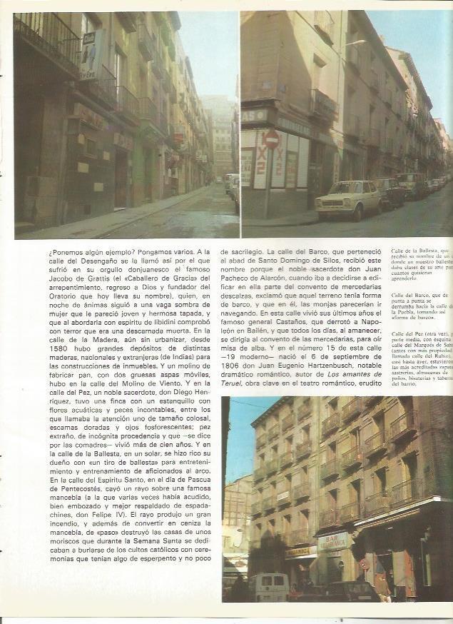 LAMINA 23516: Calle de la Ballesta y calle del Barco, Madrid