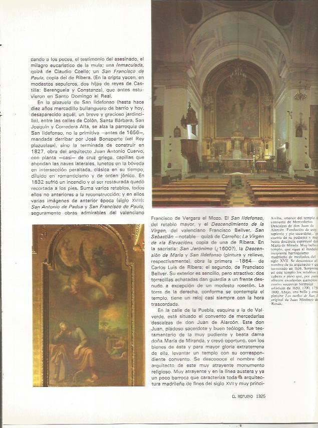 LAMINA 23511: Interior del convento de Mercedarias Descalzas de Madrid