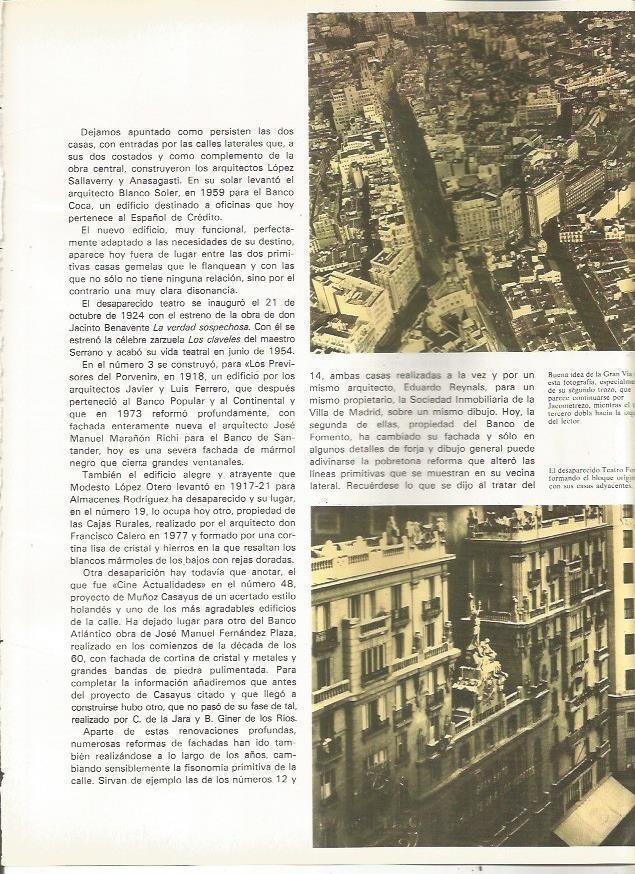 LAMINA 23508: Fotografias de la Gran Via de Madrid