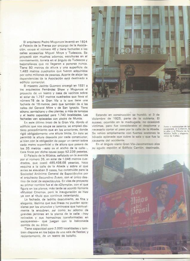 LAMINA 23507: El Coliseum y el Palacio de la Musica, Madrid