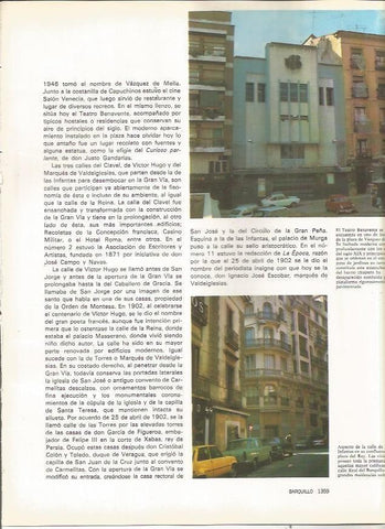 LAMINA 23528: Teatro Benavente y calle de las Infantas, Madrid