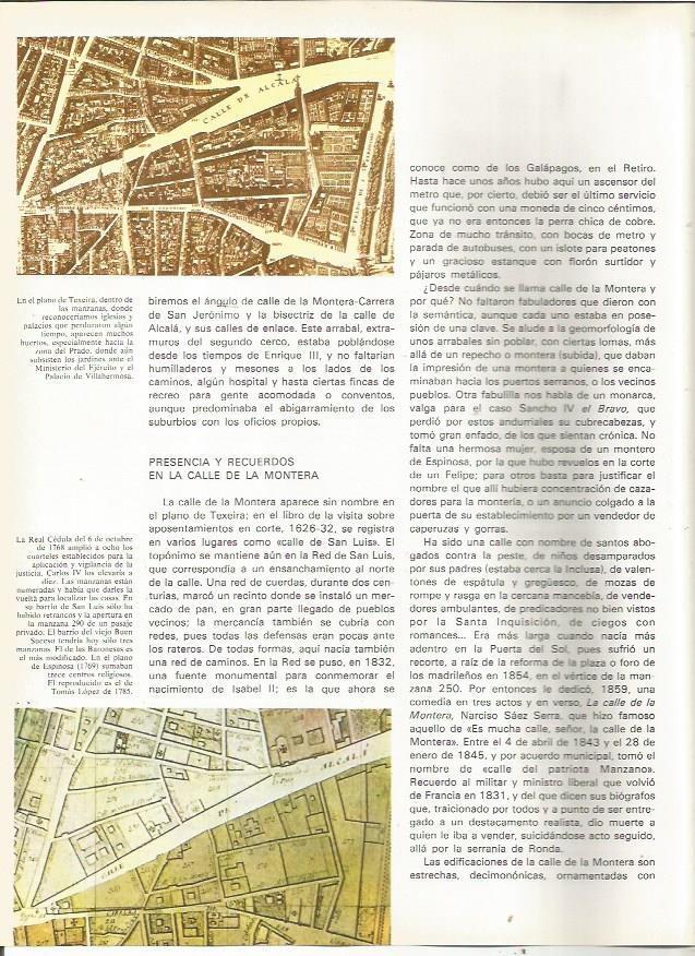 LAMINA 23469: Plano de Texeira de la calle Alcala de Madrid