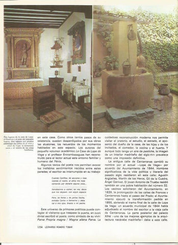 LAMINA 23465: Rincones de la Casa de Lope en Madrid