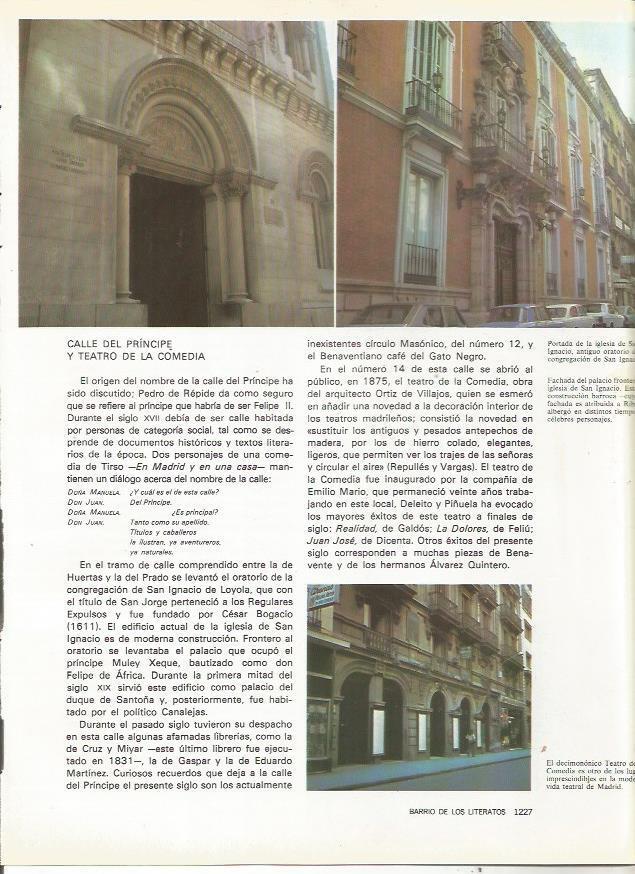 LAMINA 23462: Iglesia de San Ignacio y Teatro de la Comedia, Madrid