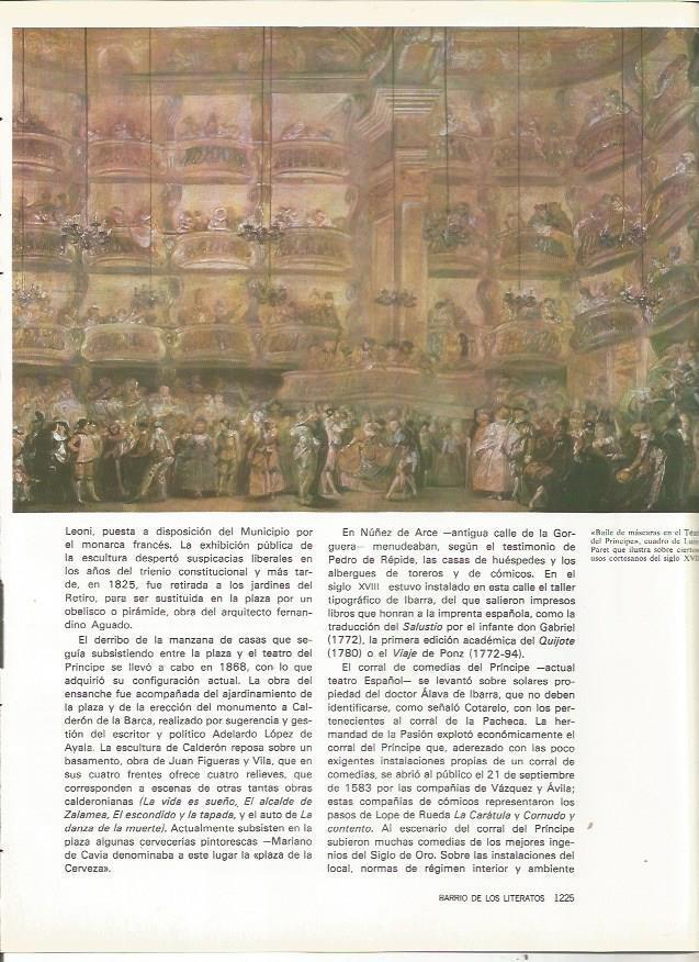 LAMINA 23461: Baile de mascaras en el Teatro del Principe, por L. Paret