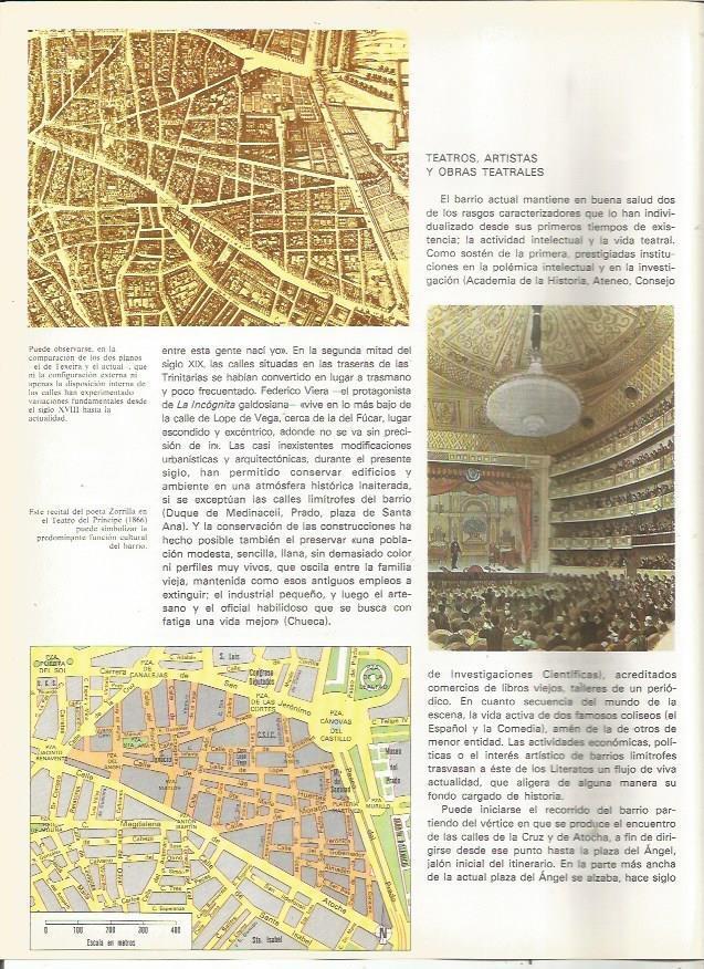 LAMINA 23459: Plano del area de la Plaza Canovas del Castillo de Madrid