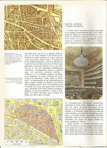 LAMINA 23459: Plano del area de la Plaza Canovas del Castillo de Madrid