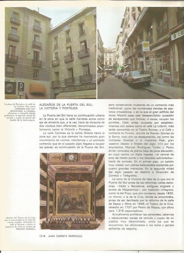 LAMINA 23457: Plaza de Pontejos y calle de la Victoria de Madrid