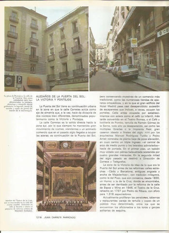 LAMINA 23457: Plaza de Pontejos y calle de la Victoria de Madrid