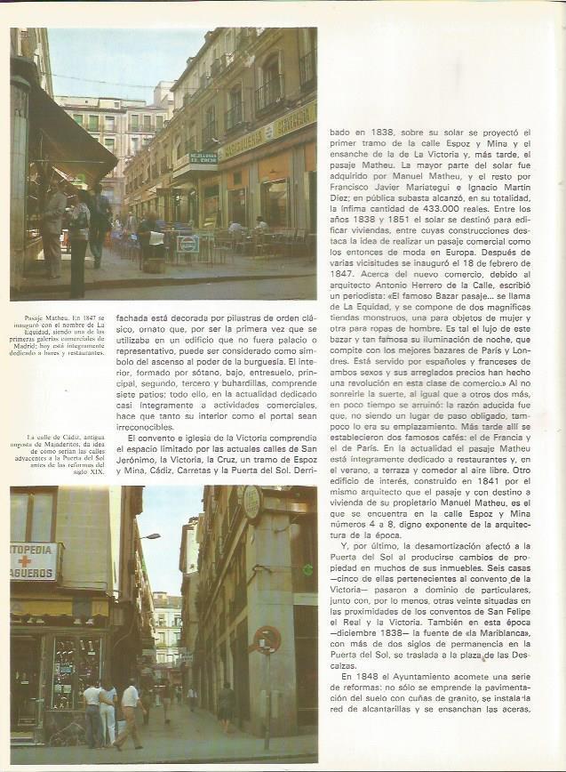 LAMINA 23454: Madrid: Pasaje Matheu y calle de Cadiz
