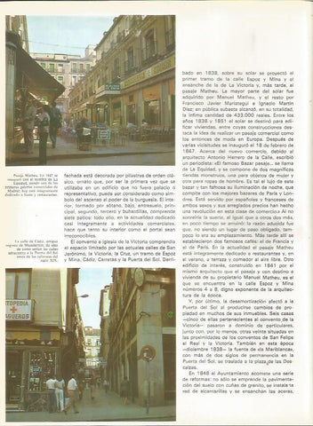 LAMINA 23454: Madrid: Pasaje Matheu y calle de Cadiz