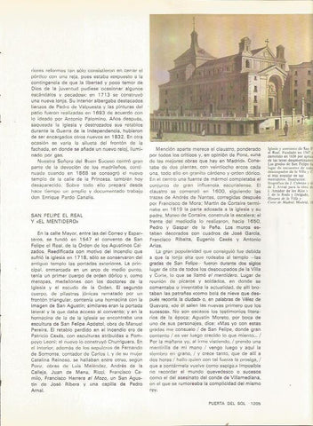 LAMINA 23451: Convento de San Felipe el Real, ilustracion de 1863, Madrid
