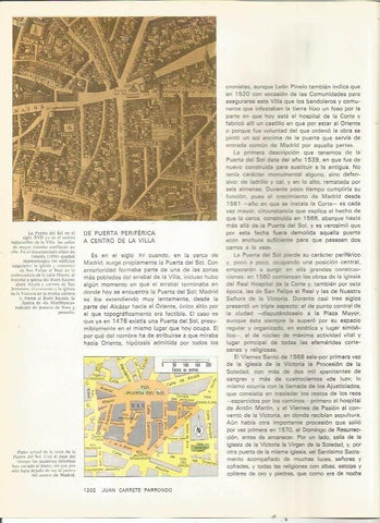LAMINA 23449: Plano del area de la Puerta del Sol, Madrid