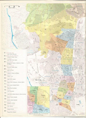 LAMINA 23448: Mapa parcial de Madrid