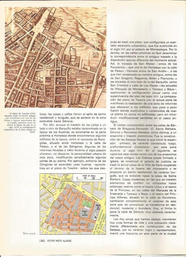 LAMINA 23529: Plano del barrio de Las Salesas, Madrid