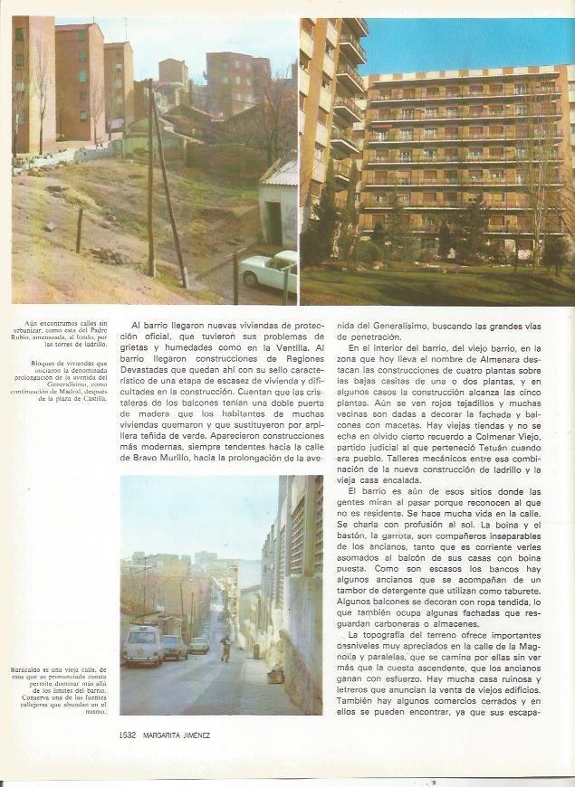 LAMINA 23614: Calle Padre Rubio y Baracaldo, Madrid