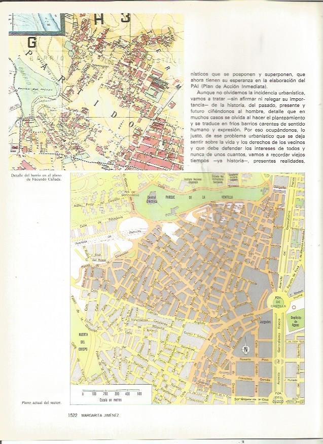 LAMINA 23609: Plano del barrio de Facundo Cañada, Madrid