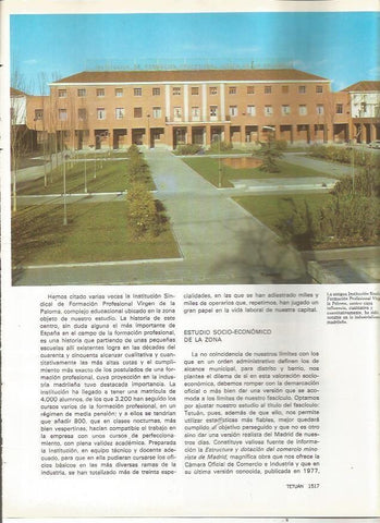 LAMINA 23607: Institucion Sindical de Formacion Profesional Virgen de la Paloma, Madrid