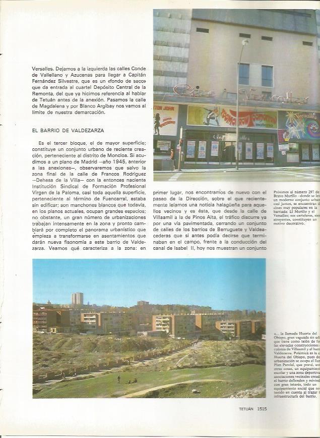 LAMINA 23606: Cine Versalles y Huerta del Obispo, Madrid