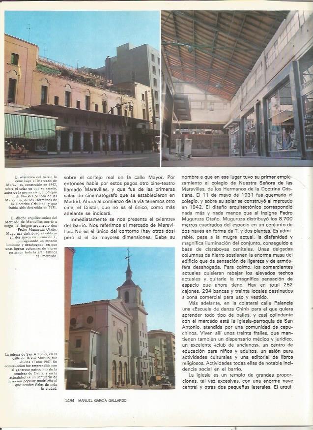LAMINA 23595: Mercado de Maravillas, Madrid