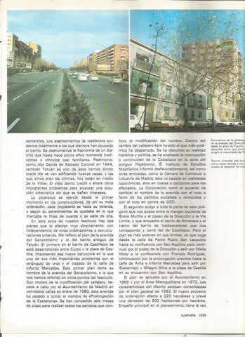 LAMINA 23618: Prolongacion de la antigua Avenida del Generalisimo, Madrid