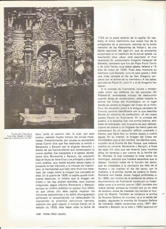 LAMINA 23643: Capilla del Cristo de la Vera Cruz antes de 1936, Madrid