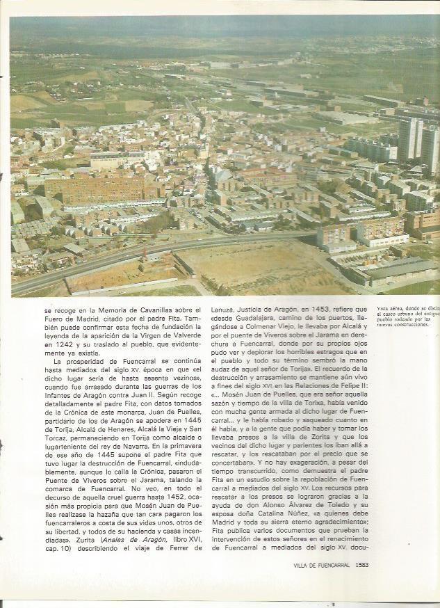 LAMINA 23640: Vista aerea de Fuencarral, Madrid