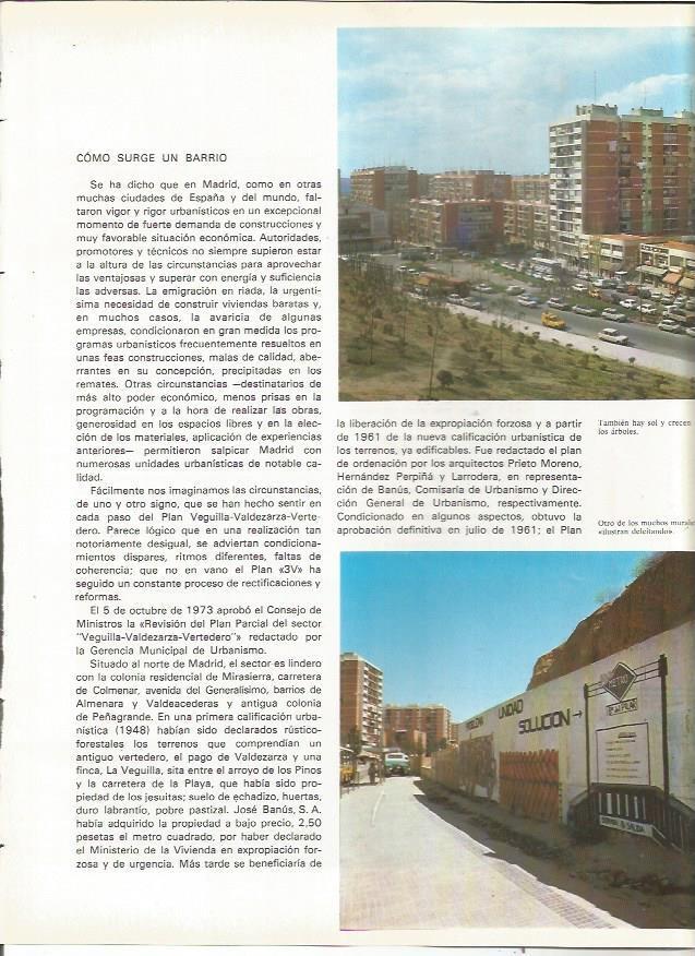 LAMINA 23620: Calles del barrio de El Pilar, Madrid