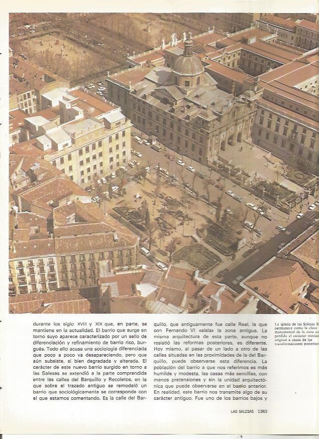 LAMINA 23530: Vista aerea de la iglesia de Las Salesas, Madrid